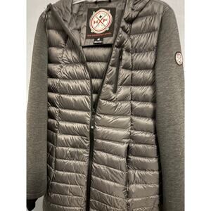 HFX Performance Apparel Quilted Puffer Jacket Men’s Medium Black Zip Front